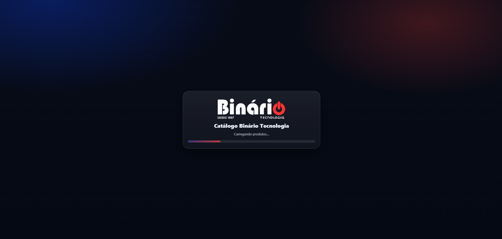 Print do catálogo da Binário